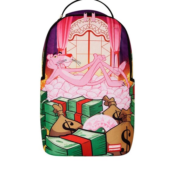 PINK PANTHER FORTRESS OF MONEY-TUDE BACKPACK SPRAYGROUND - Picture 1 of 6